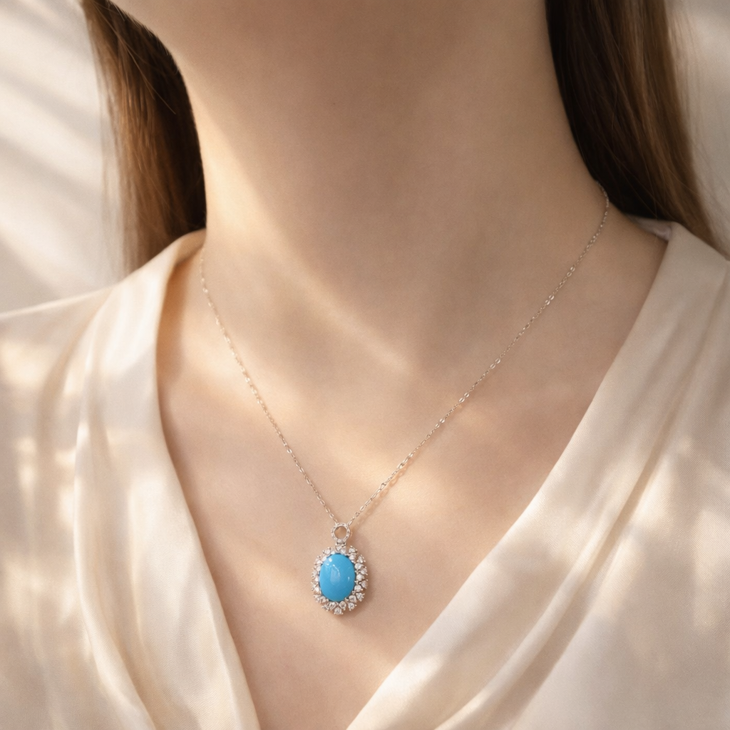 Trinity Awakening 18K gold turquoise earrings - AI-designed Wudang jewelry | Turquoise Princess