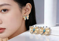 Butterfly Vow S925 turquoise earrings - handcrafted by Wudang artisans | Turquoise Princess