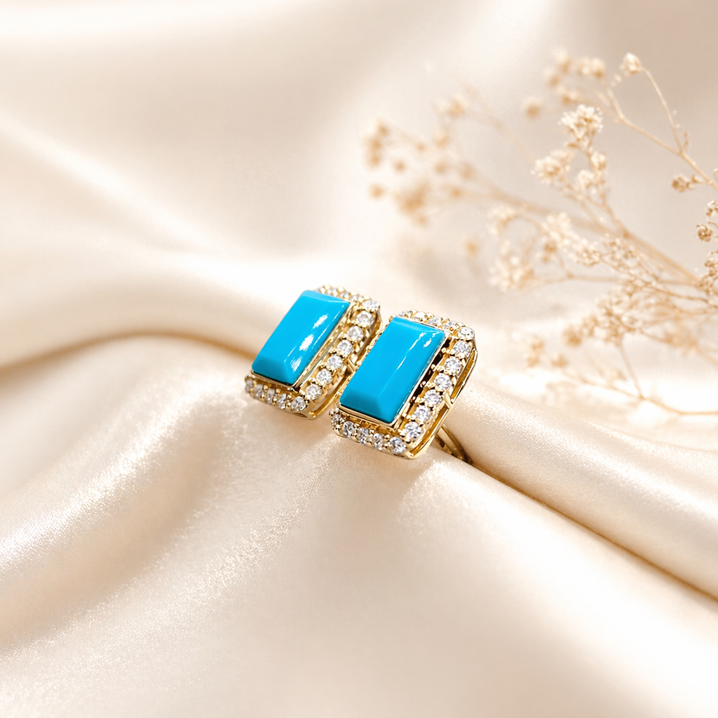 Turquoise Princess - Sri Lanka · Nila 18K Earrings