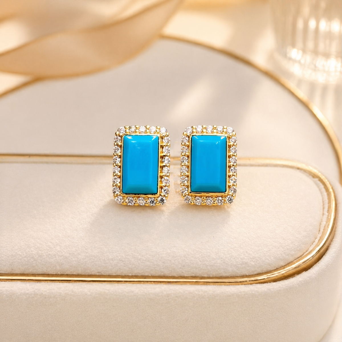 Turquoise Princess - Sri Lanka · Nila 18K Earrings