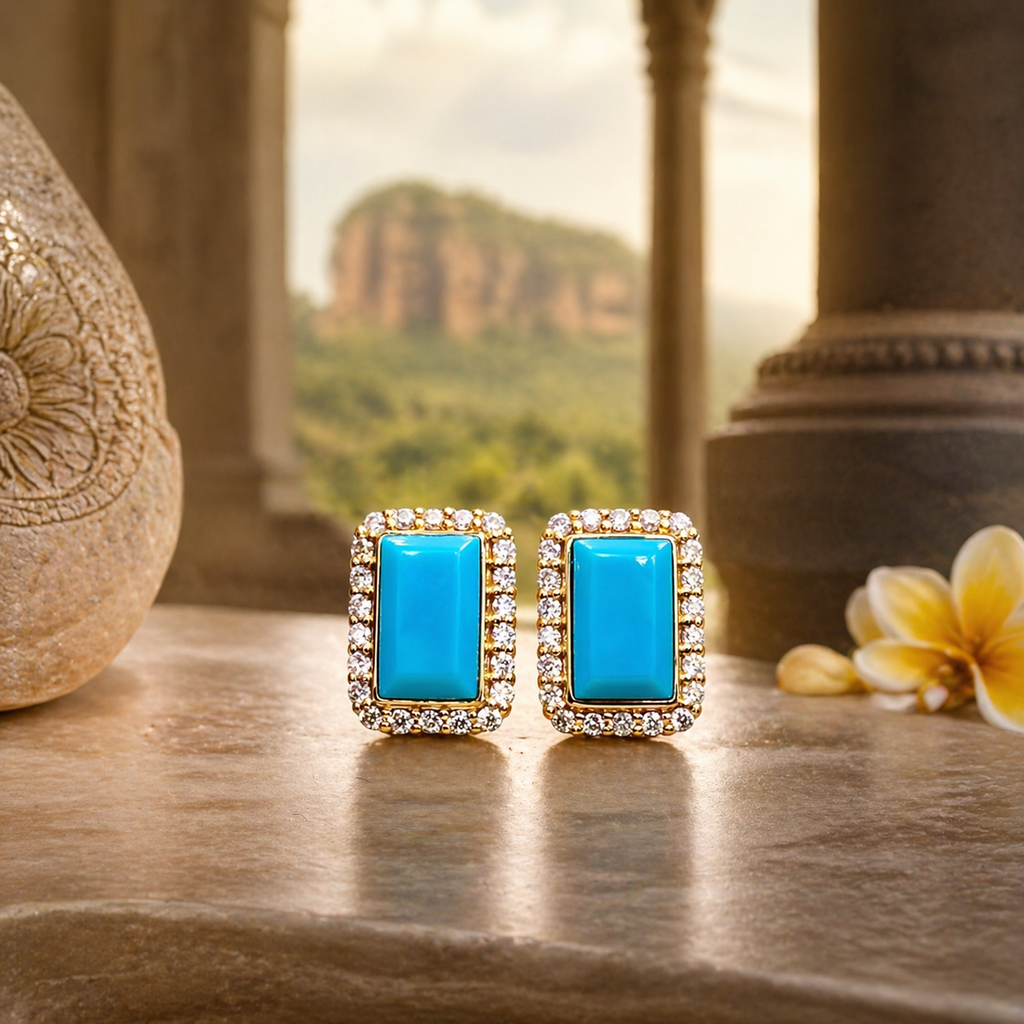 Turquoise Princess - Sri Lanka · Nila 18K Earrings
