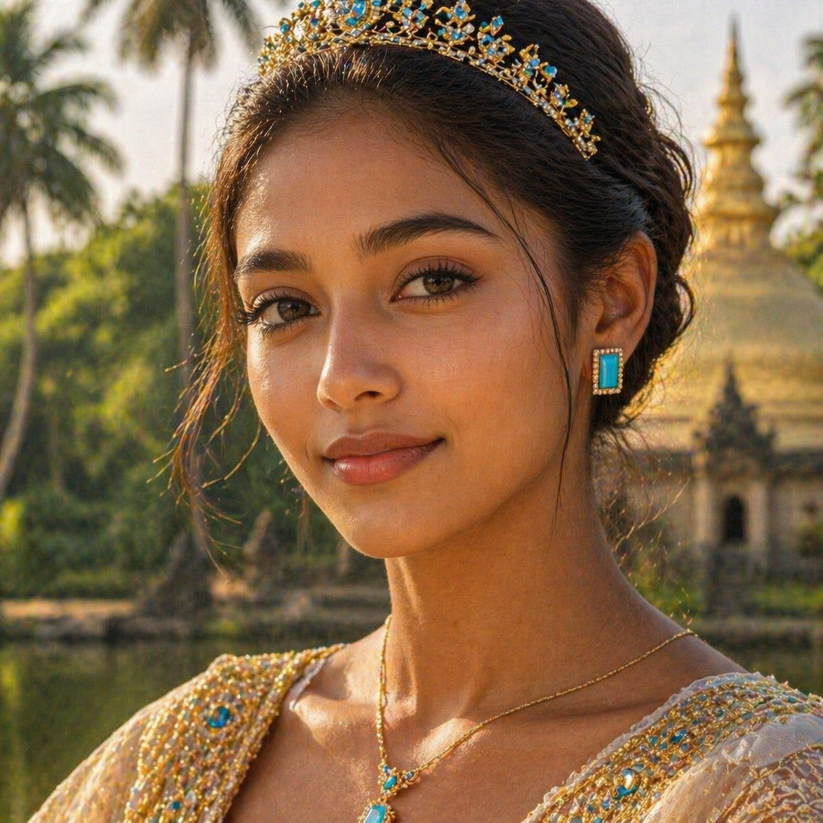 Turquoise Princess - Sri Lanka · Nila 18K Earrings